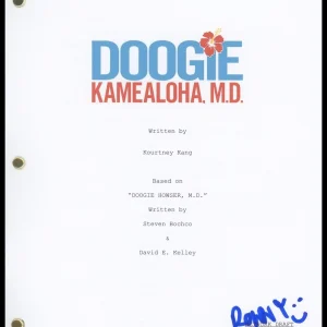Ronny Chieng "Doogie Kamealoha, M.D." AUTOGRAPH Signed Pilot Episode Script ACOA