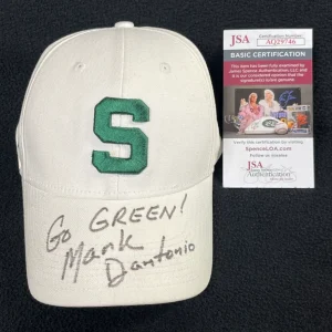 Mark Dantonio Signed & Inscribed Michigan State Spartans Nike Hat JSA COA
