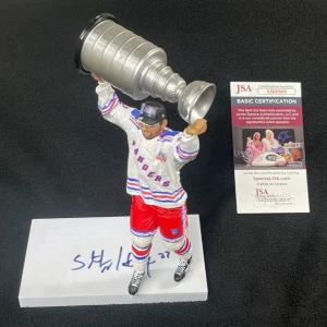 Stephane Matteau Signed New York Rangers Custom 1994 Cup McFarlane Figure JSA