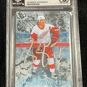 Brendan Shanahan Signed 2006/07 UD Trilogy Frozen In Time Card BAS Certified