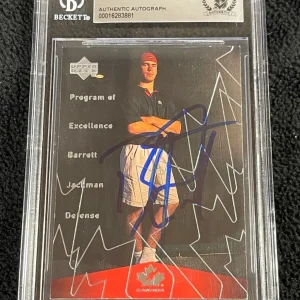 Barrett Jackman Signed 1998/99 Upper Deck Card #394 Beckett Certified