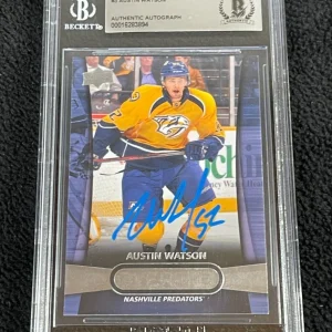 Austin Watson Signed 2013/14 Upper Deck Overtime Rookie Card #3 BAS Certified