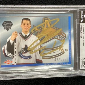 Ryan Kesler Signed 2003/04 Pacific Luxury Suite Rookie Card 78 BAS Auto Grade 10