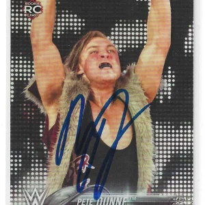 Pete Dunne Signed 2018 Topps WWE Superstar Rookie Card #74 NXT