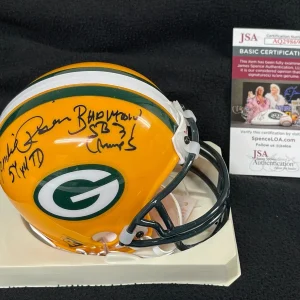 Andre Rison Full Name Signed Triple Inscribed Green Bay Packers Mini Helmet JSA