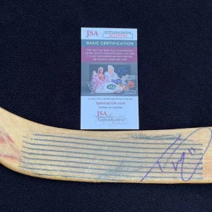 Trevor Zegras Signed Anaheim Ducks Louisville Stick JSA COA