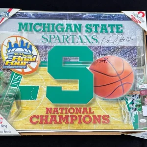 Mateen Cleaves Signed Michigan State Spartans 2000 Final Four Metallic Print JSA