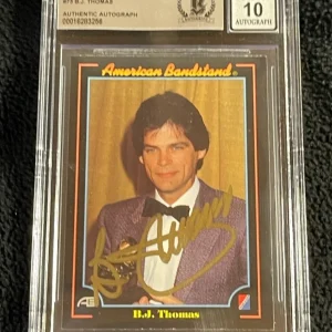 B.J. Thomas Signed 1993 American Bandstand Card BAS Certified Auto Grade 10