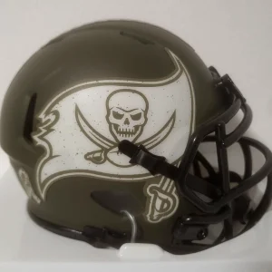 TAMPA BAY BUCCANEERS TEAM LOGO SALUTE TO SERVICE UNSIGNED RIDDELL MINI HELMET