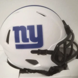 NFL NEW YORK GIANTS TEAM LOGO UNSIGNED ECLIPSE WHITE RIDDELL MINI HELMET