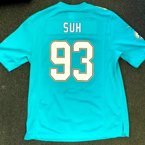 NDAMUKONG SUH #93 MIAMI DOLPHINS NIKE TEAL FOOTBALL JERSEY SIZE MEDIUM MENS