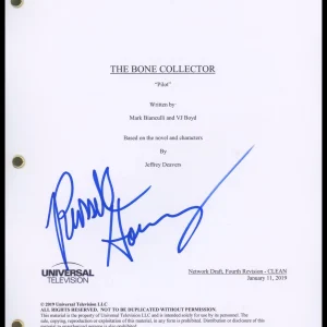 Russell Hornsby "Lincoln Rhyme: Hunt for the Bone Collector" SIGNED Pilot Script