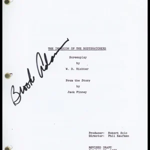 Brooke Adams "Invasion of the Body Snatchers" AUTOGRAPH Signed Script Screenplay