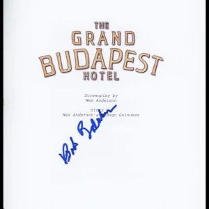 Bob Balaban "The Grand Budapest Hotel" AUTOGRAPH Signed Script Screenplay B ACOA