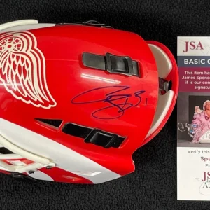 Curtis Joseph Signed Detroit Red Wings Riddell Mini Goalie Mask JSA COA