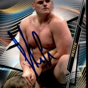 WALTER Signed 2020 Topps Finest WWE NXT UK Card #100 GUNTHER