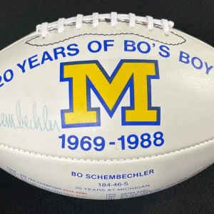 Bo Schembechler Signed Michigan Wolverines Big Ten Football JSA COA