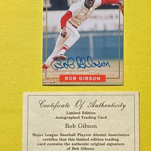 1994 NABISCO ALL-STAR LEGENDS BOB GIBSON AUTO COA HOF