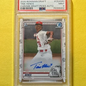 2020 BOWMAN DRAFT TINK HENCE 1ST BOWMAN AUTO #CDA-MH PSA MINT 9