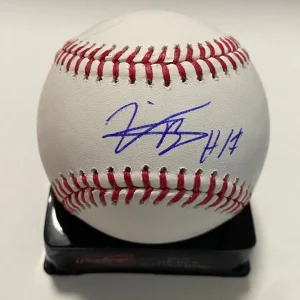 VIDAL BRUJAN MIAMI MARLINS SIGNED AUTOGRAPHED M.L. BASEBALL BECKETT **