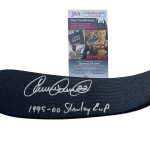 Claude Lemieux Signed & Inscribed 1995 & 00 Cup New Jersey Devils Stick JSA COA