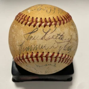 1954 BALTIMORE ORIOLES 1ST YEAR TEAM SIGNED AUTOGRAPHED BASEBALL BECKETT LOA