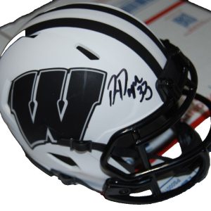 RON DAYNE signed (WISCONSIN BADGERS) Heisman Winner mini helmet PSA/DNA AN42530