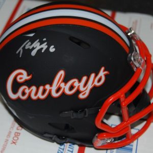 TEVIN JENKINS signed OKLAHOMA STATE COWBOYS mini football helmet PSA/DNA AN42560