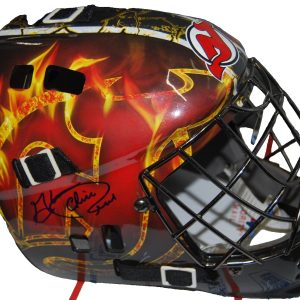 CHICO RESCH signed (NEW JERSEY DEVILS) F/S Hockey Goalie mask PSA/DNA AN42855