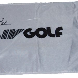 PHIL MICKELSON signed (HYFLYERS) LIV Golf pin flag #18 BECKETT BAS BL52230