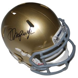 DAVID ANSPAUGH signed (NOTRE DAME IRISH) MINI HELMET *Rudy Director* W/COA