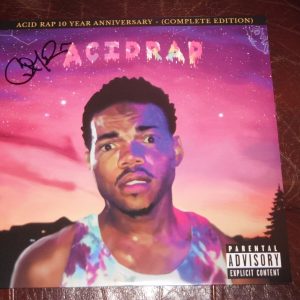 CHANCE THE RAPPER SIGNED 10 YEAR ANNIVERSARY ACIDRAP VINYL ALBUM RARE