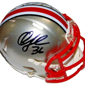CHRIS SPIELMAN signed (OHIO STATE BUCKEYES) mini football helmet BECKETT BM02804