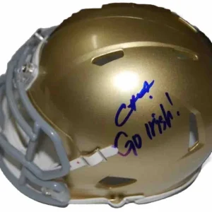 CAM HART signed (NOTRE DAME FIGHTING IRISH) mini helmet BECKETT AD47324