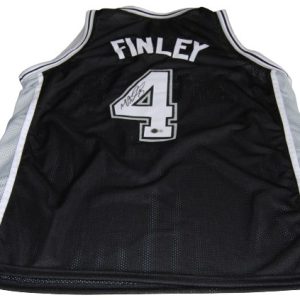 MICHAEL FINLEY signed SAN ANTONIO SPURS custom Basketball jersey BECKETT BM98690