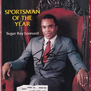 SUGAR RAY LEONARD signed (BOXING Sports Illustrated magazine BECKETT BAS BM41978