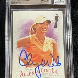 Cheyenne Woods Signed 2016 Allen & Ginter Card #235 BAS Certified Auto Grade 10