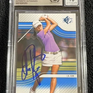 I.K. Kim Signed 2012 SP Rookie Extended Blue Card BAS Certified Auto Grade 10