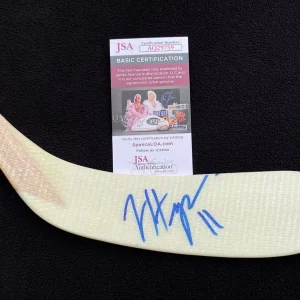 Jimmy Hayes Signed Boston College Eagles Hockey Stick JSA COA Boston Bruins
