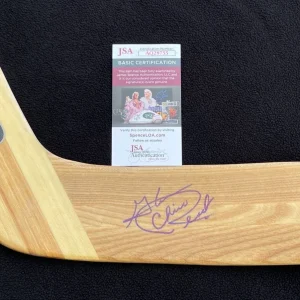 Glenn "Chico" Resch Signed New York Islanders Goalie Stick JSA COA