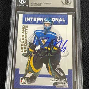 Tuukka Rask Signed 2006/07 Heroes And Prospects Card #134 BAS Certified