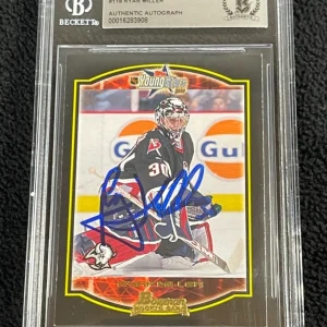 Ryan Miller Signed 2002/03 Bowman Young Stars Rookie Card #118 BAS Certified