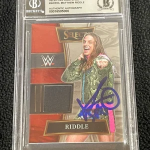 Matt Riddle Signed 2022 WWE Select Selective Swatches Card BAS Certified Auto 10