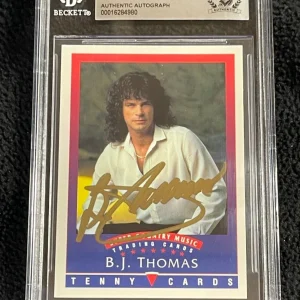 B.J. Thomas Signed 1992 Tenny Super Country Music Card BAS Certified