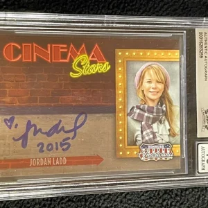 Jordan Ladd Signed 2009 Americana Cinema Stars Card #2 BAS Certified Auto Gr 10