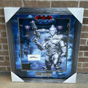 Arnold Schwarzenegger Signed Framed & Matted Mr. Freeze Cut Showcase JSA COA
