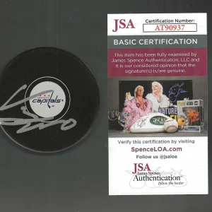 Vincent Iorio Signed Washington Capitals Puck JSA COA