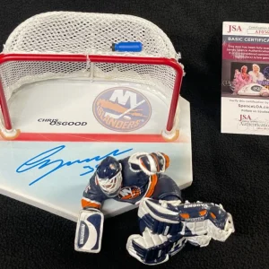 Chris Osgood Signed New York Islanders Blue McFarlane Figure JSA COA
