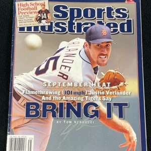 Justin Verlander Signed Detroit Tigers 2006 Sports Illustrated Magazine JSA COA