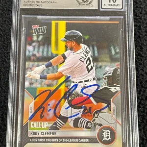 Kody Clemens Signed 2022 Topps Now Card #342 BAS Certified Tigers Auto Grade 10